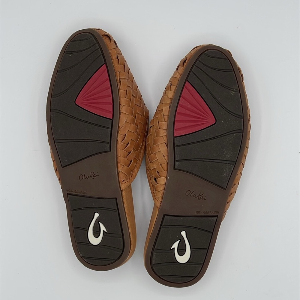 OluKai Mi’i Leather Mule Shoes, fox - Picture 13 of 14